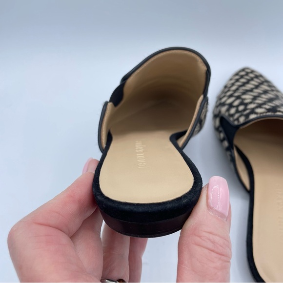Jenni Kayne Honey Giraffe Mules 7 Black & Natural - Picture 9 of 16